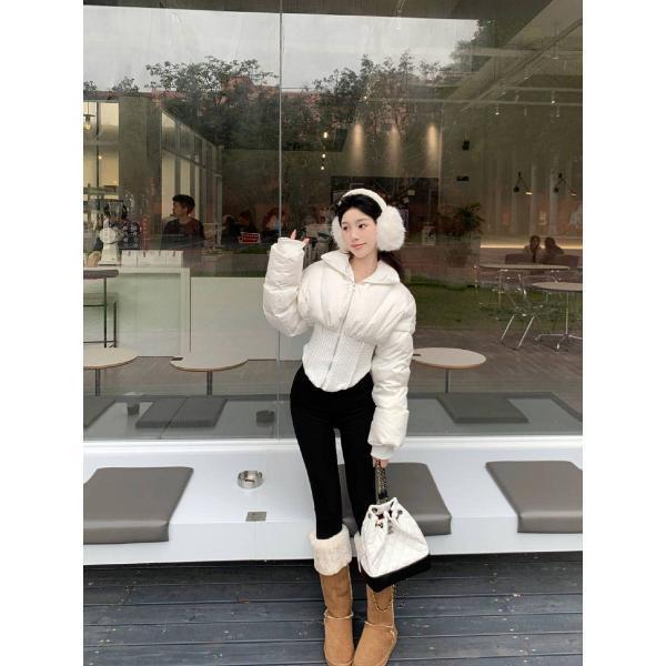 벨로베드 핫플레이스 인어 골조임 디자인 핫 패딩 숏 베이직