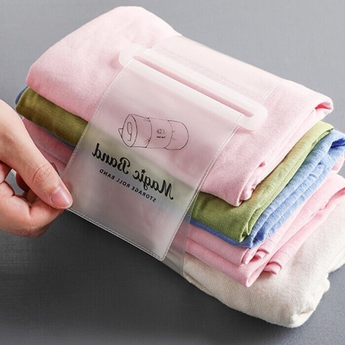 반디 의류 이불 밴드 팩 보관 겨울 캐리어정리 계절 압축 옷장정리 옷접기 옷 노하우 여행짐싸기 2-옷정리밴드-중