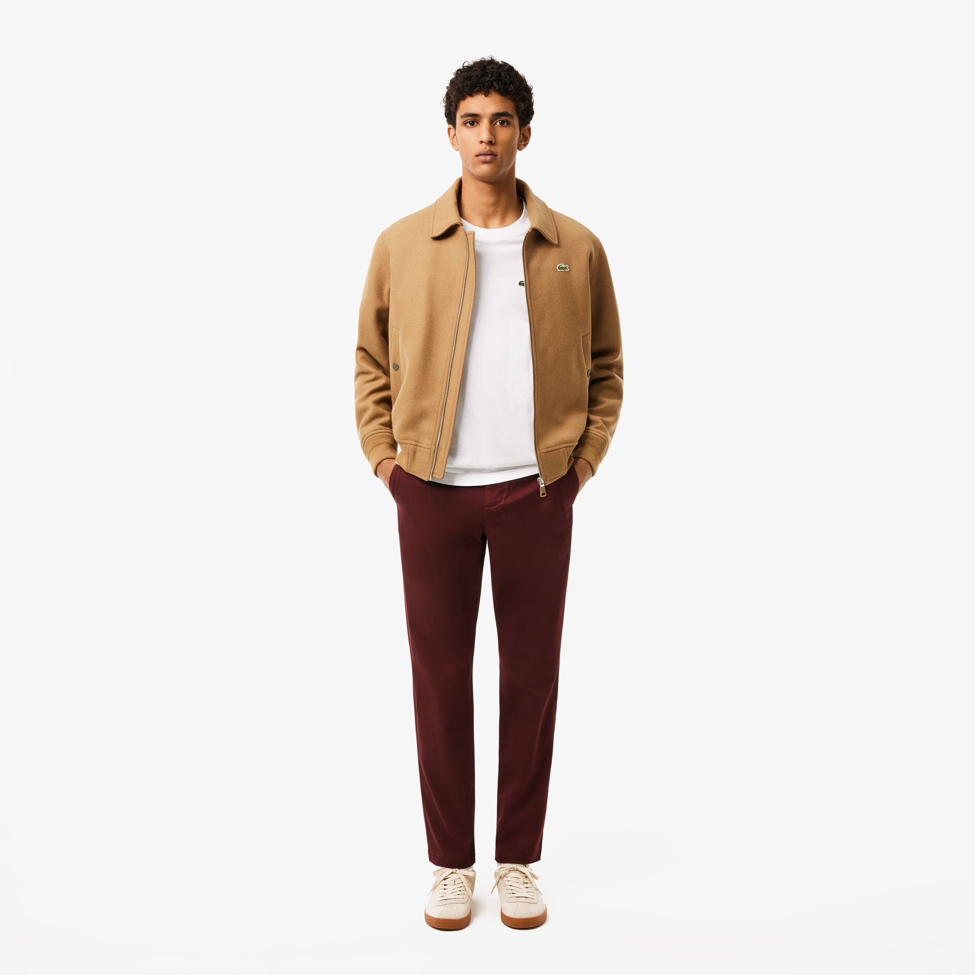 Lacoste 남성 슬림핏 스트레치 면 바지 CB8 HH3463 51