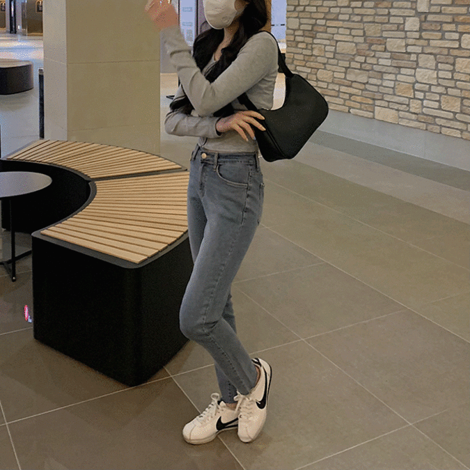 모어 워싱 스키니 S 청
