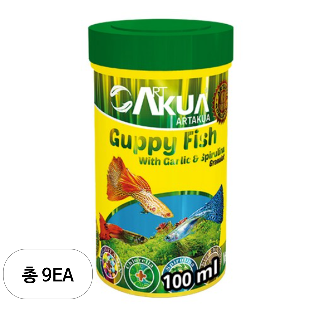 아트아쿠아 구피 스피룰리나 갈릭 사료 1개