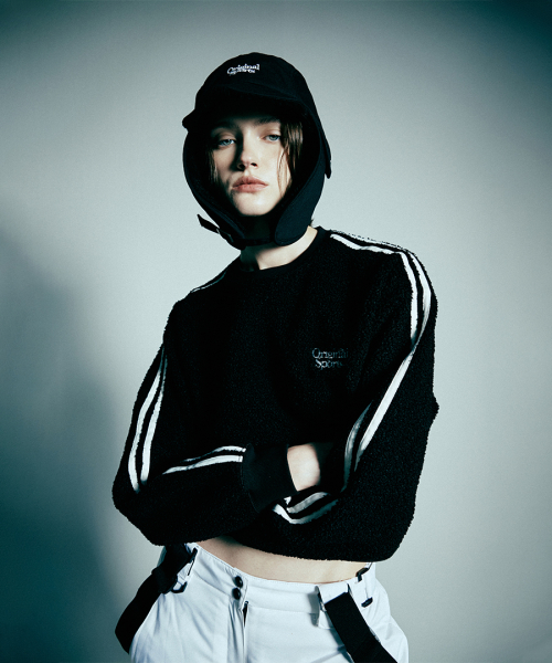 프로스펙스 WOMEN SNUGGLE CREW NECK BLAK