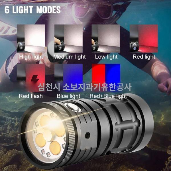 23년 스노클링 램프 C0B 라이트 슈퍼라이트 LED 보광등 18 내장 배터리