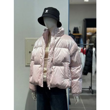 클라이드앤 클라이드앤 여성 숏패딩 클라이드 메탈소재 다운점퍼 경량