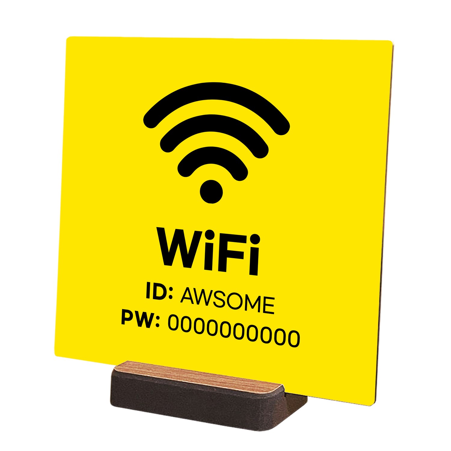 와이파이 wifi 매장안내판 카페 식당 회사 병원 의원 팻말 표시판 01 본품 양면테이프 02 X