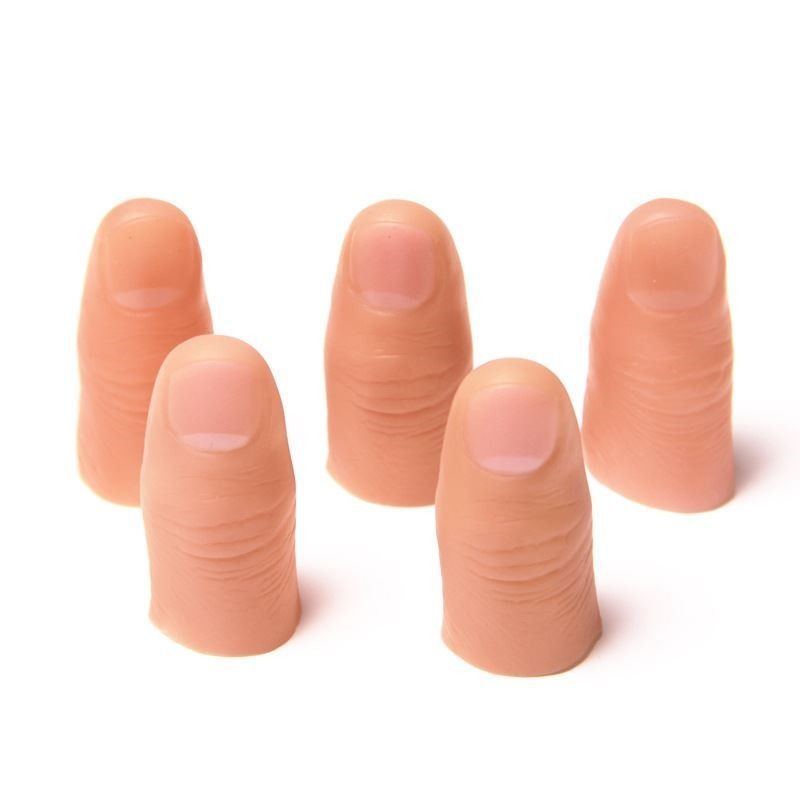 인공 의수 가짜 검지 마술 인조 소품 손가락 실리콘 모형 소프트엄지손가락 손톱포함 소형