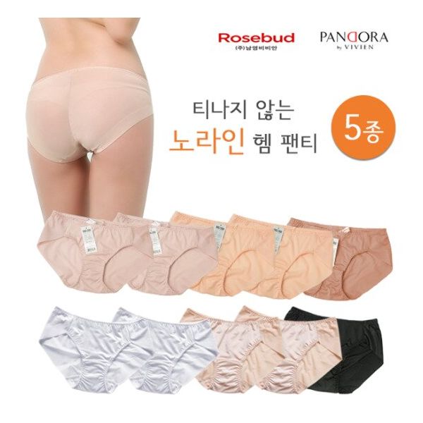 비비안 판도라 로즈버드여성 노라인 헴팬티5종 303560