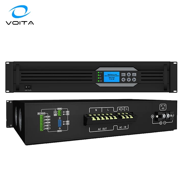 랙마운트 텔레콤 인버터 순수 사인파 48V AC 1KVA 800W DC-230V