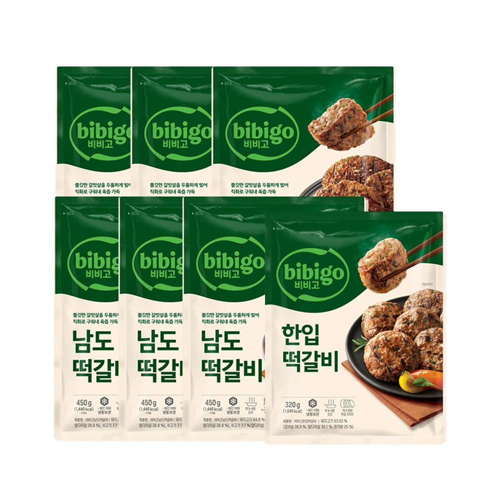 CJ제일제당 CJ제일제당 CJ제일제당 비비고 남도떡갈비 450g x6개 한입 떡갈비 320g x1개