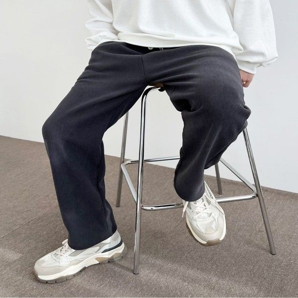 남성 5컬러 포근한 코듀로이 일자핏 골덴팬츠 후리스