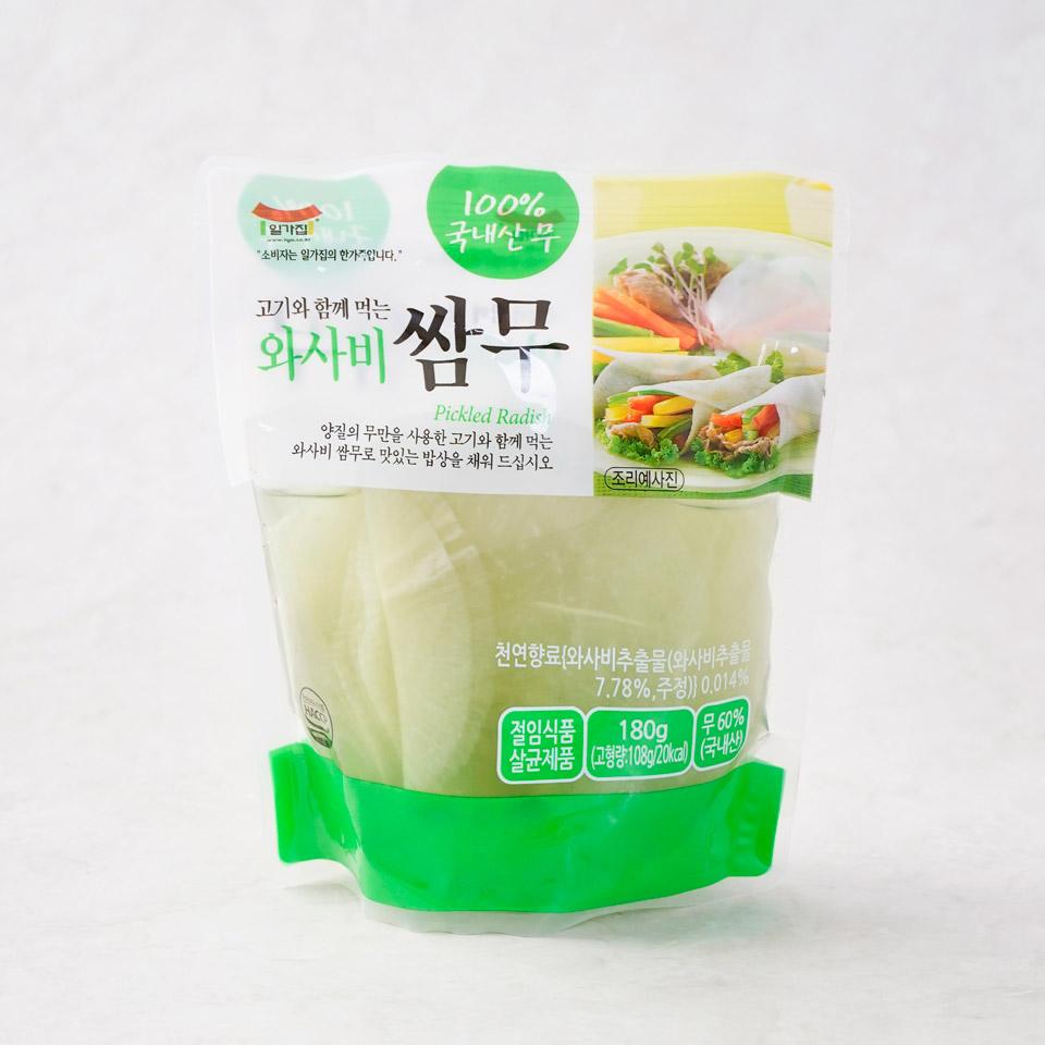 메가마트 일미 와사비 쌈무 180g 1개