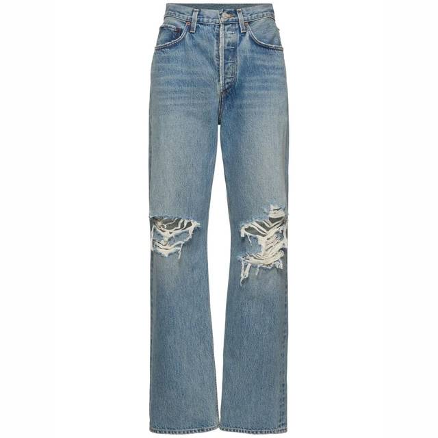 에이골디 NB14 에이골디 여성 청바지 Kelly distressed denim straight jeans 81I 81I Y4X009