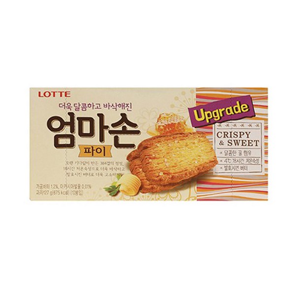 롯데웰푸드 롯데웰푸드 롯데웰푸드 엄마손 파이 과자 127g 20개