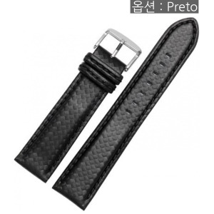 HAODEE Durable Stitching Carbon Fiber Mens Genuine Leather