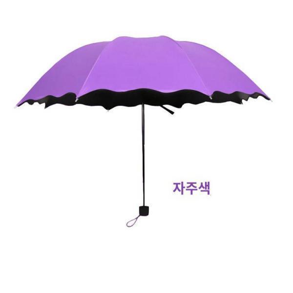 제조사의 두꺼운 검은접착제 물맞이꽃우산 선우산 접이식 우산 로고 인쇄