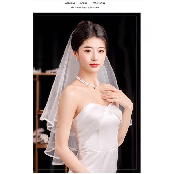 화이트 베일 머리 장식 프러포즈 포토 소품 신부 약혼 등록 주례 드레스녀 퐁당퐁당퐁당