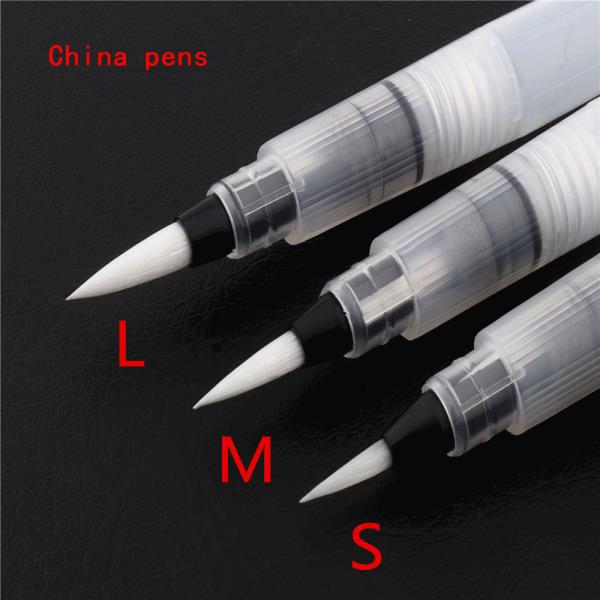 캘리그라피 페인팅 도구 SML 리필 잉크 펜 수채화 브러시 펜 아트 페인트 브러시 페인팅 아트 마커