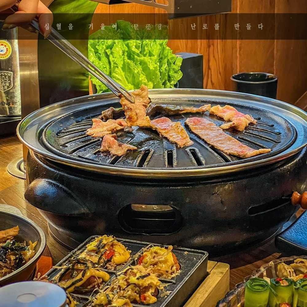항아리 화로 업소용 로스타 숯불 원형 캠핑용 바베큐