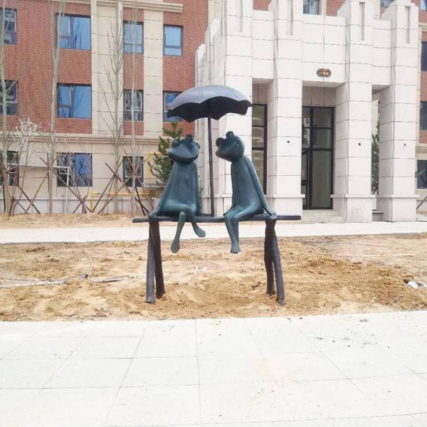 추상예술 동조각소품 시트 개구리 유리강 동물조각 정원 야외 경관 장식 소품