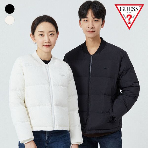 게스 게스진 공용 간절기 다운 점퍼 IVY아이보리 MO4W9894 324194
