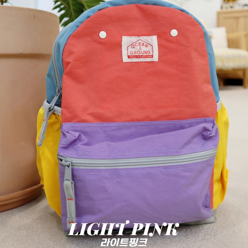 오션앤그라운드 오션앤그라운드 아동 백팩 DAYPACK CRAZY S M 6종 라이트핑크