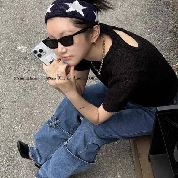 사나오피셜 2024 코리아 스포티 스타일리쉬 스타 아무렇게나 스판 헤어밴드 남녀