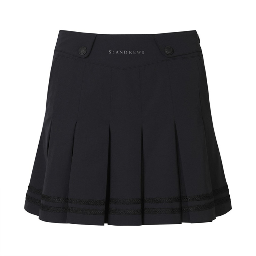 세인트앤드류스 세인트앤드류스 여성 레이스 라인 플리츠 큐롯 스커트 821C1PC360