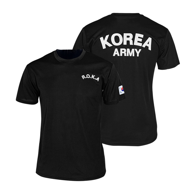 로카반팔티셔츠 ROKA 로카티 코리아 아미 군인 티셔츠 90