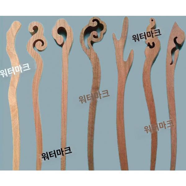 복숭아나무 박달나무 비녀 헤어장 비녀 DIY 핸드메이드 소재 빈티지 비녀 만들기 아이디어 선물