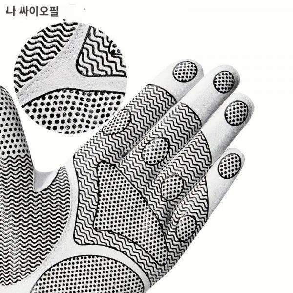 우소프 골프 남성용 장갑 망사 미끄럼 방지 입자 통기성 왼손 싱글 워싱 내마모성
