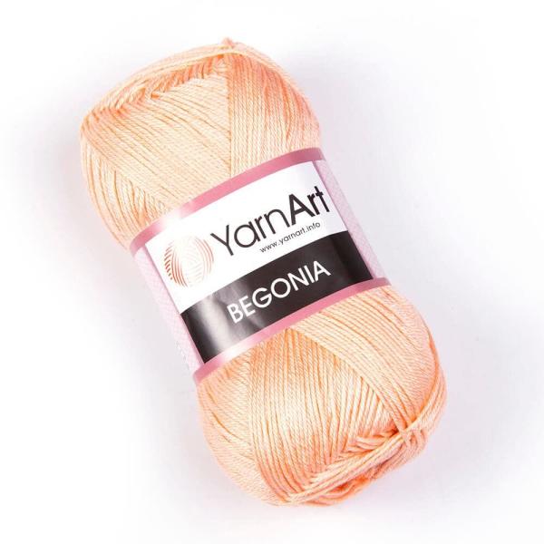 Yarn Art 베고니아 실 100 면 순수 프리미엄 부드러운 면사 크로셰 아미구루미용 다양한 파스텔 반짝이