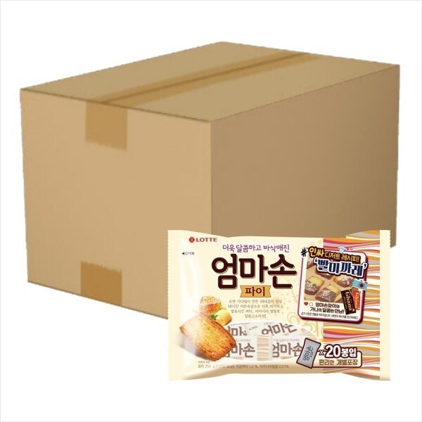 롯데웰푸드 롯데웰푸드 엄마손파이 엄마손파이 254gx10개 1박스 넉넉한 유통기한x