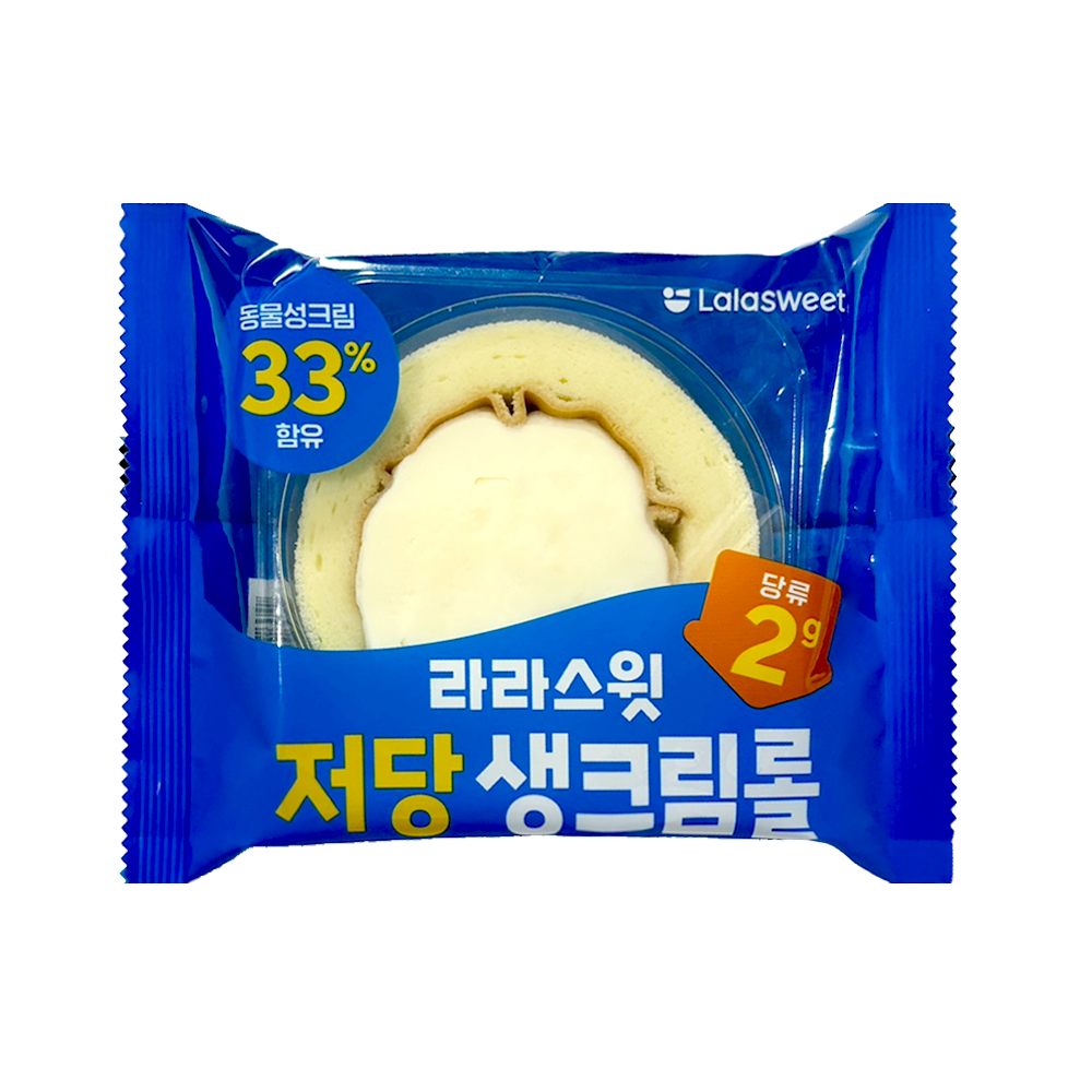 라라스윗 저당생크림롤 베이커리빵 80g x 8개