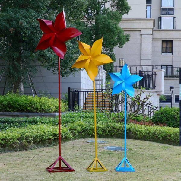 스테인리스 스틸 아트 아웃도어 심플 풍차 플로어 정원 경관 놀이공원 분양부 조형물 장식