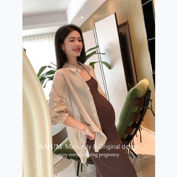 아줌 임부복캐주얼 홀리데이즈 탄력 슬림하고 포용력 캐주얼 나시 원피스