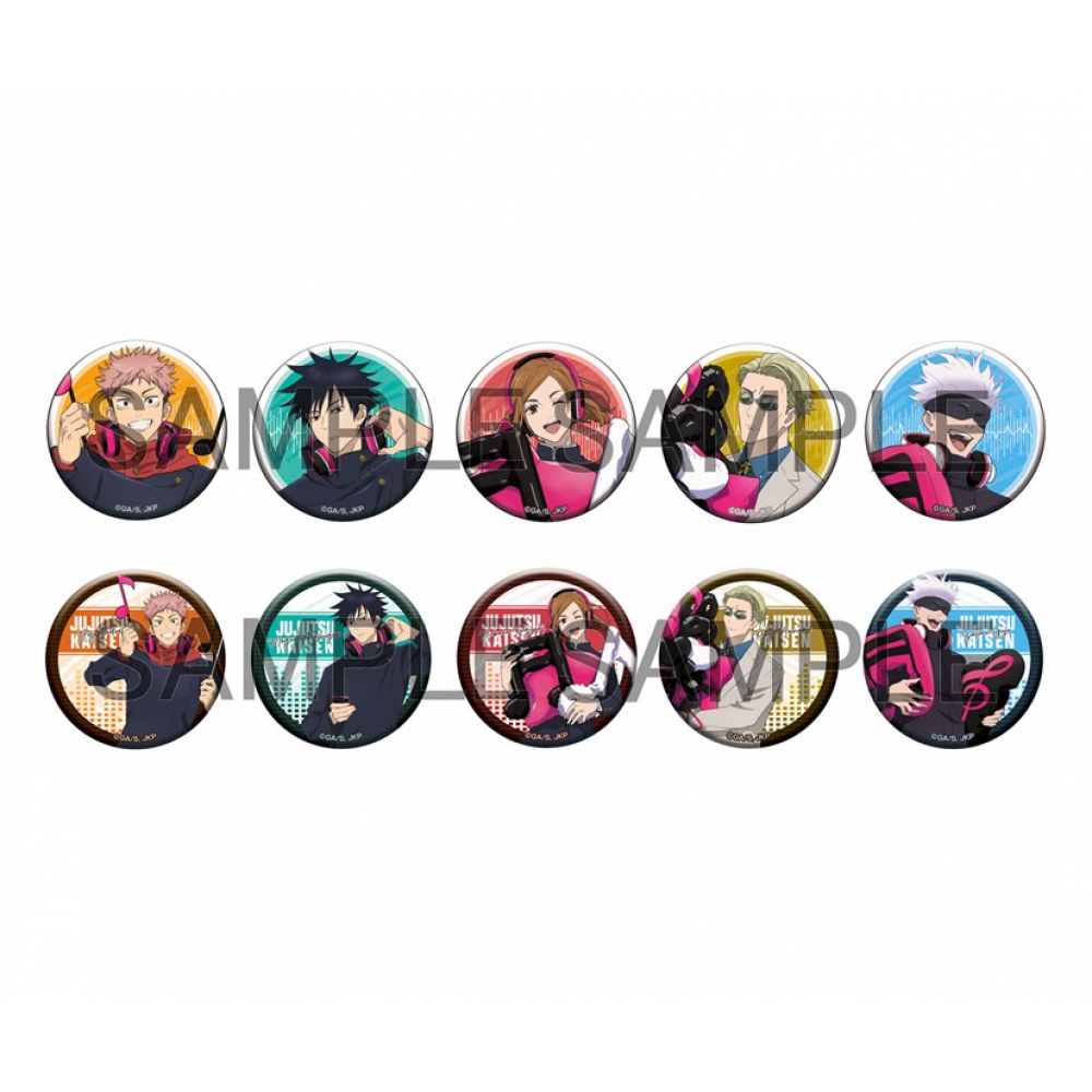 메디코스 메디코스 주술 카이센 주술 카이센 새로 그린 캔 배지 컬렉션 음악 버전 1Box 10pcs