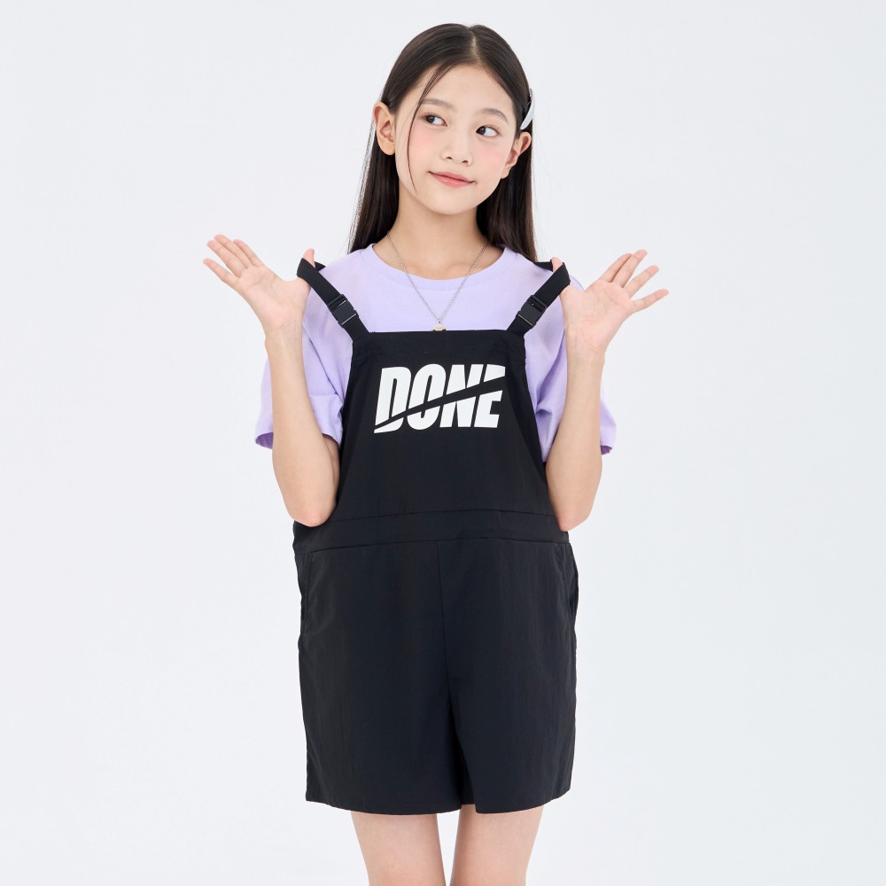 더데이걸즈 더데이걸 핫한 여름 화섬 멜빵 조거 TGTA22402