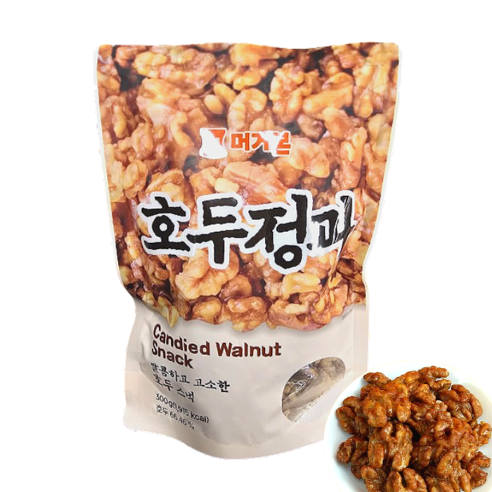 머거본 프리미엄 꿀 호두정과 호두강정 2개 300g