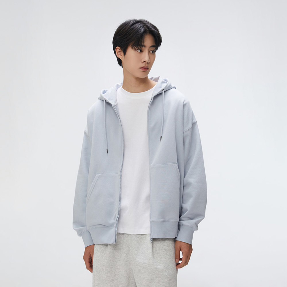 스파오 오버핏 후드 집업 SPMZF12C01