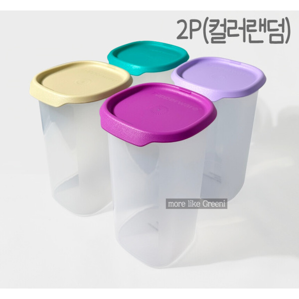 타파웨어 타파웨어 타파웨어 타파웨어 원터치 프레시 슬림1 25L 1P 컬러랜덤 원터치용기 반찬통 타파통