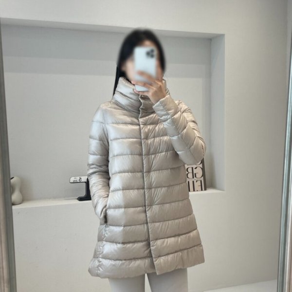 해외24FW 에르노 여성 아멜리아 나일론 다운 자켓 샹타이