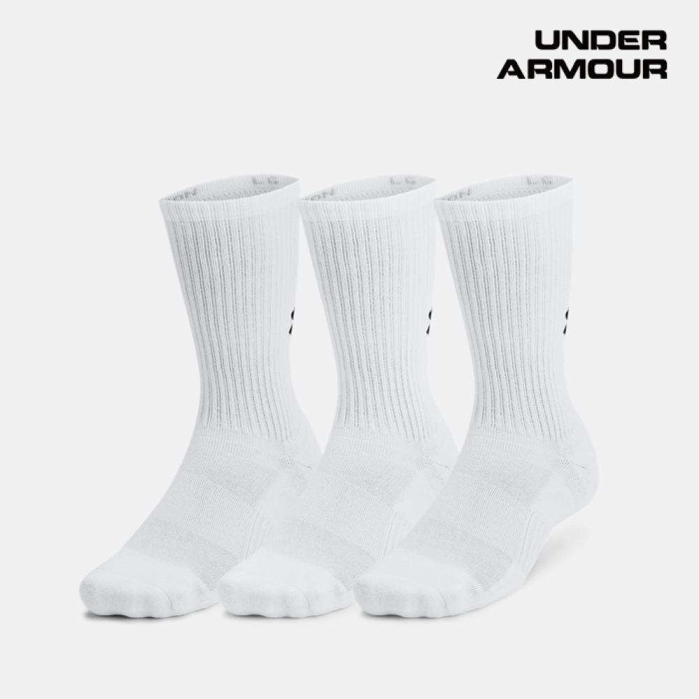 언더아머 언더아머 언더아머 스포츠 유니섹스 UA 트레이닝 코튼 크루 삭스 3켤레 1386311-100