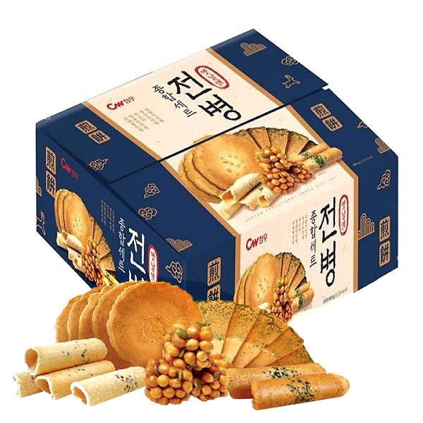 청우식품 청우 옛날애 전병 종합 세트 800g 1개