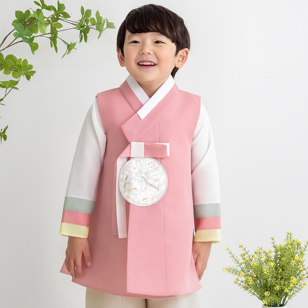 가온한복 남아용 남단미삼색동 한복세트 혼합색상 03호 AM221
