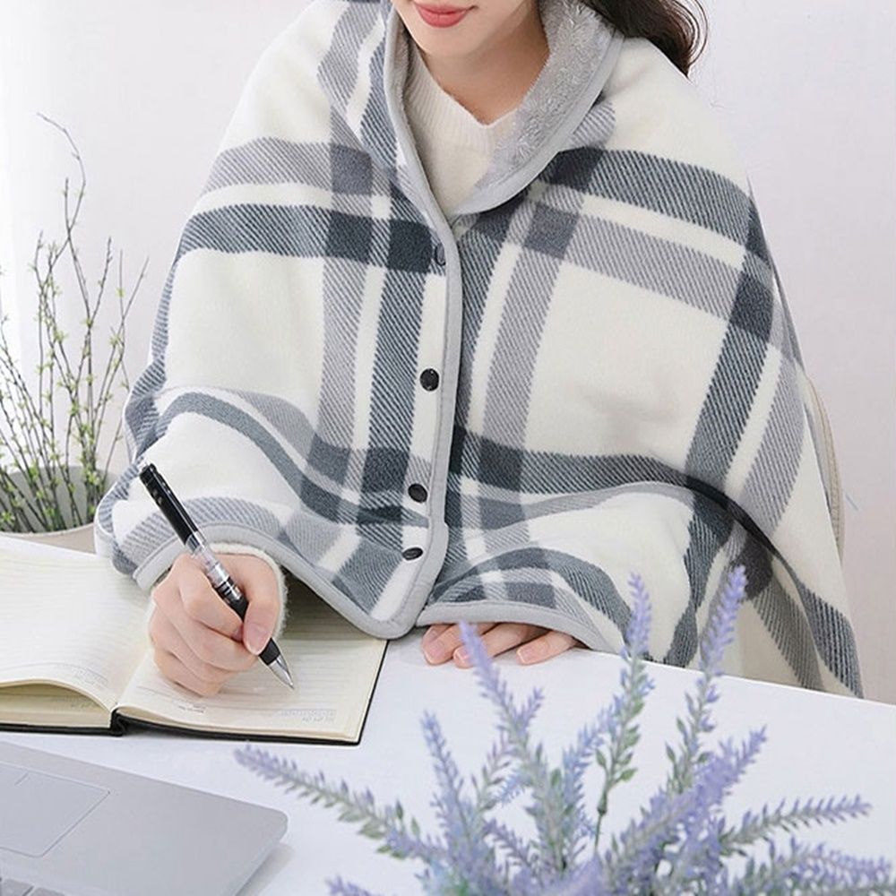 극세사 똑딱이 담요 망토 무릎담요 캠핑 차량용