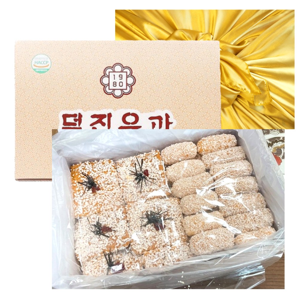 전통수제 한과 찹쌀 유과 쪼각산자 혼합 설 추석 선물 세트 상견례 이바지 답례품 단체선물 디아머스 1세트 1 5kg