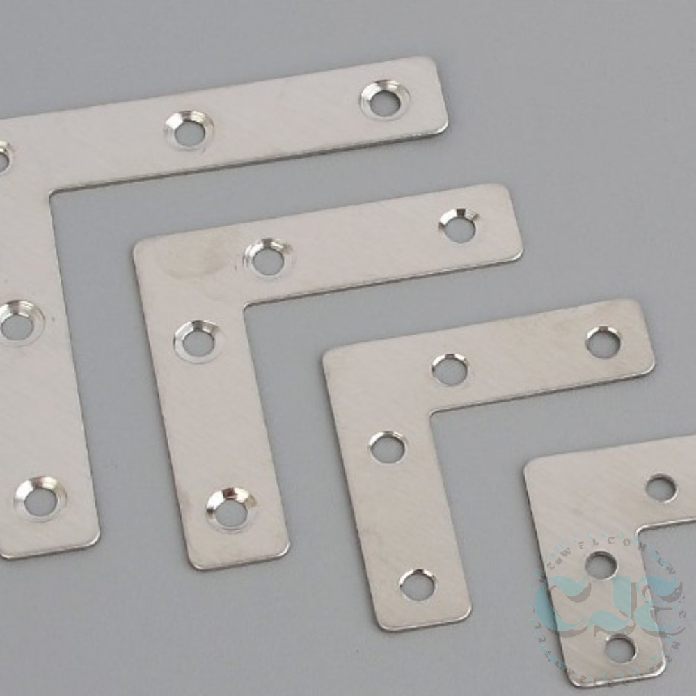 선반 철제보강 코너철 자 꺽쇠 벽고정 지탱 가구 사이즈 80x80mm 1개
