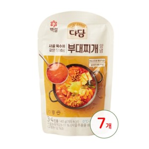 다담 CJ 다담 부대찌개양념 140g x 7개