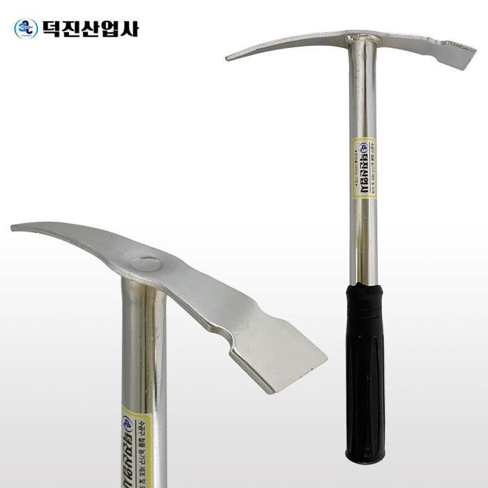 호미 괭이 덕진산업사 일체형 야전 약괭이 농기구 약초 곡괭이 괭이 농기구원예 농사용 원예도구 덕진