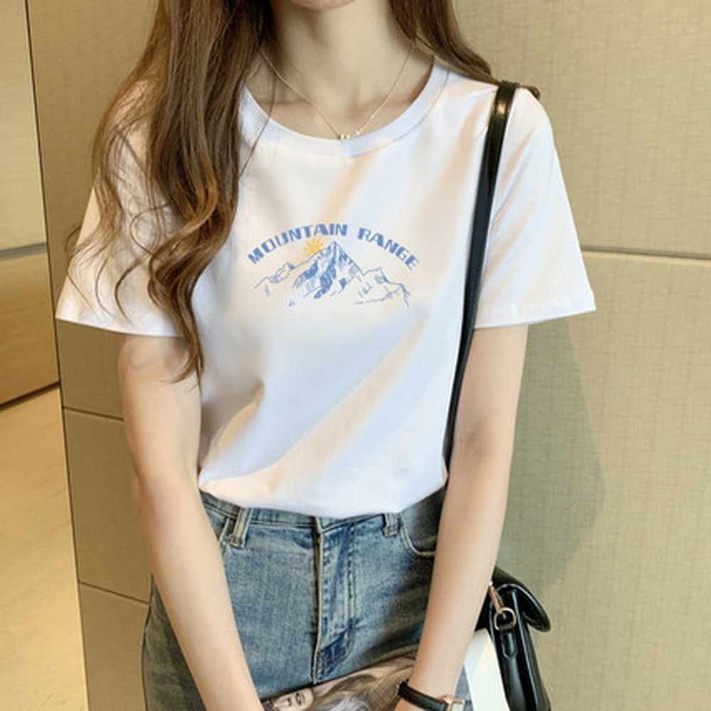 블랙 반팔 트렌디한 여자티셔츠 여름티셔츠 T셔츠 여성티 06 16 - 덤보